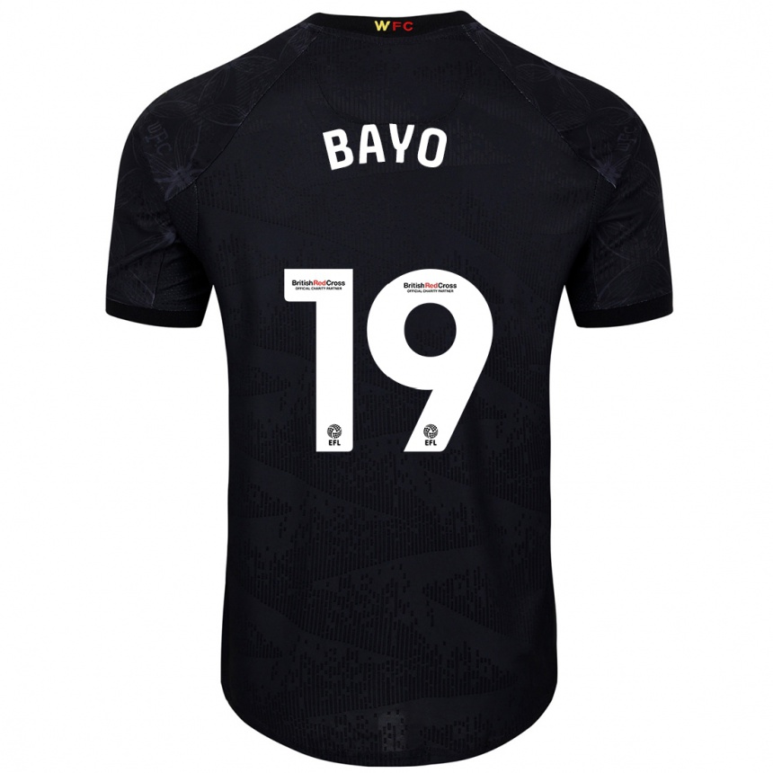 Vaikiškas Vakoun Bayo #19 Juoda Balta Išvykos Marškinėliai 2024/25 T-Shirt