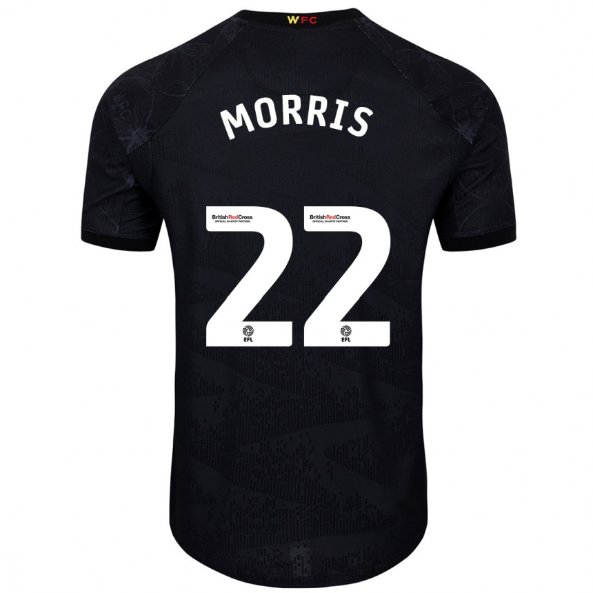 Vaikiškas James Morris #22 Juoda Balta Išvykos Marškinėliai 2024/25 T-Shirt