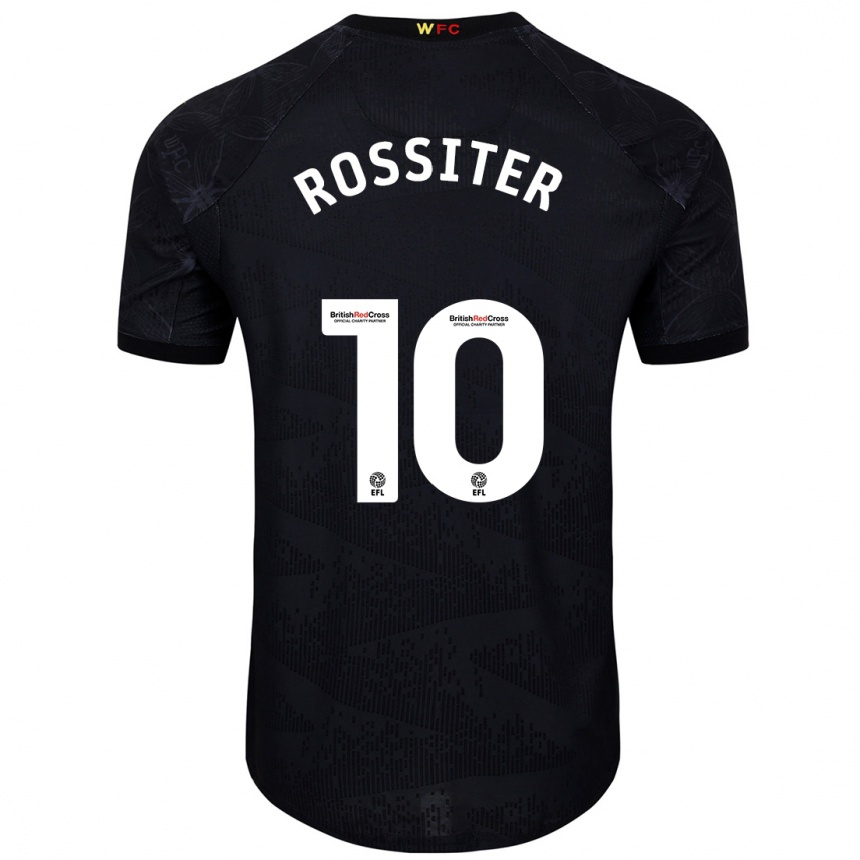 Vaikiškas Annie Rossiter #10 Juoda Balta Išvykos Marškinėliai 2024/25 T-Shirt