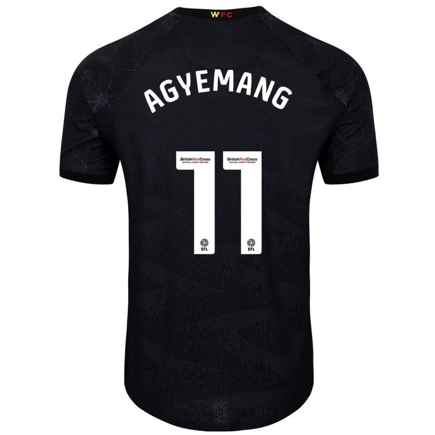 Vaikiškas Michelle Agyemang #11 Juoda Balta Išvykos Marškinėliai 2024/25 T-Shirt