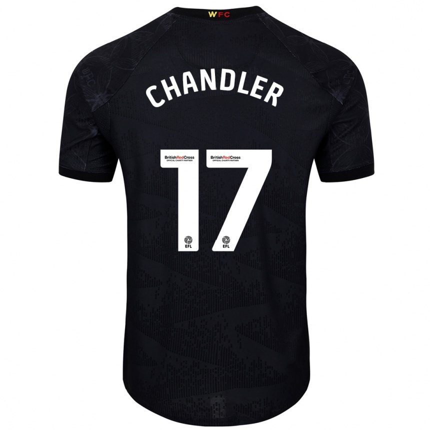 Vaikiškas Megan Chandler #17 Juoda Balta Išvykos Marškinėliai 2024/25 T-Shirt