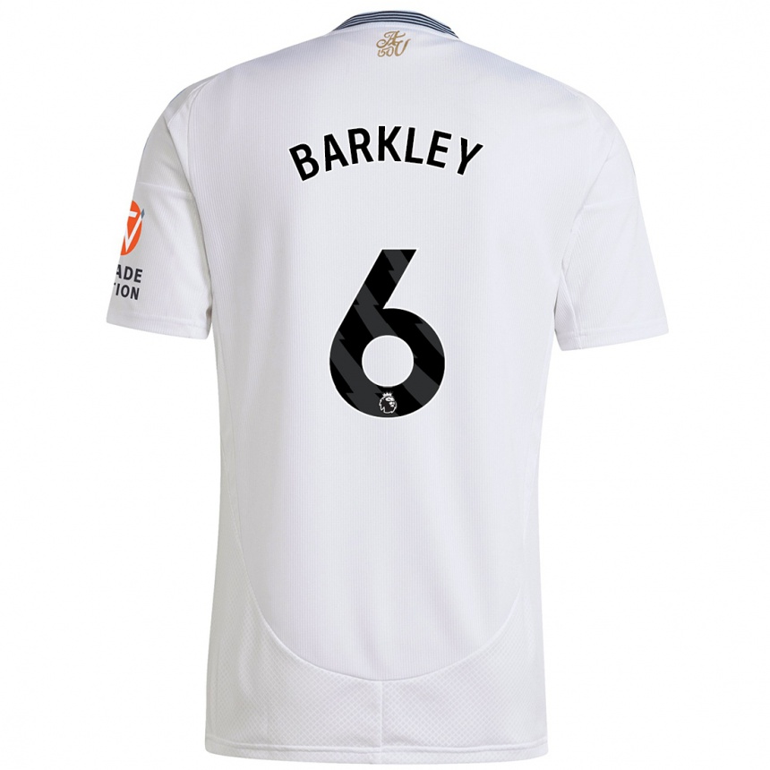 Vaikiškas Ross Barkley #6 Baltas Išvykos Marškinėliai 2024/25 T-Shirt