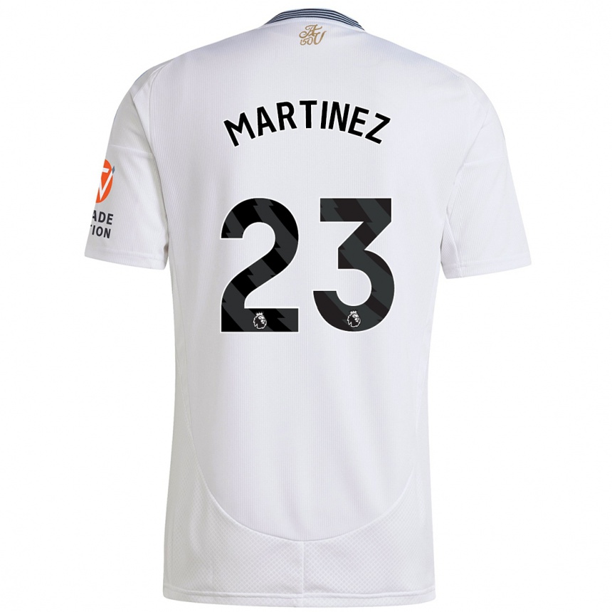 Vaikiškas Emiliano Martínez #23 Baltas Išvykos Marškinėliai 2024/25 T-Shirt