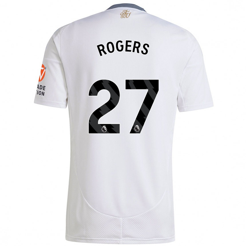 Vaikiškas Morgan Rogers #27 Baltas Išvykos Marškinėliai 2024/25 T-Shirt