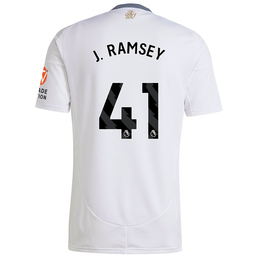 Vaikiškas Jacob Ramsey #41 Baltas Išvykos Marškinėliai 2024/25 T-Shirt