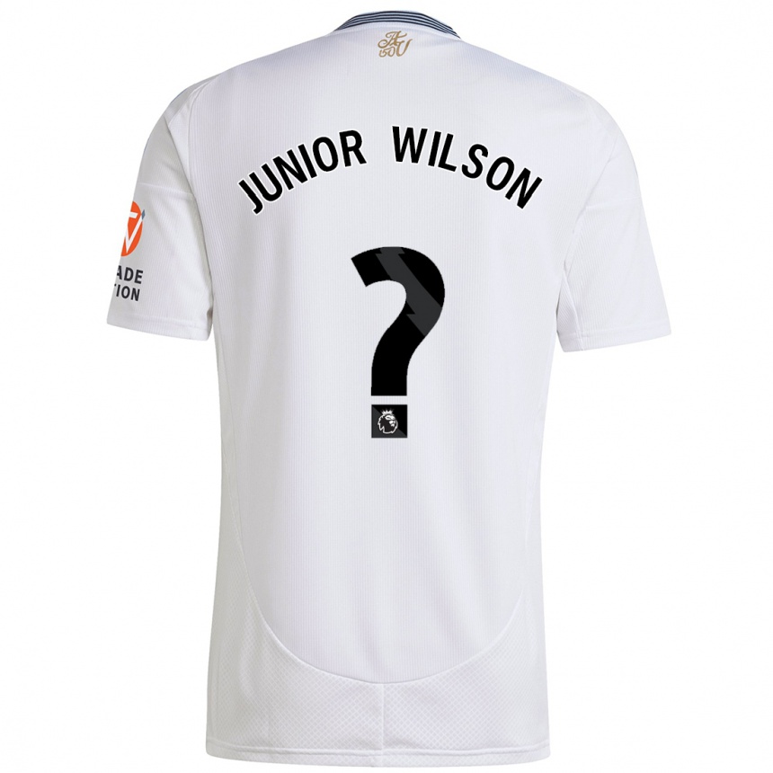 Vaikiškas Junior Wilson #0 Baltas Išvykos Marškinėliai 2024/25 T-Shirt