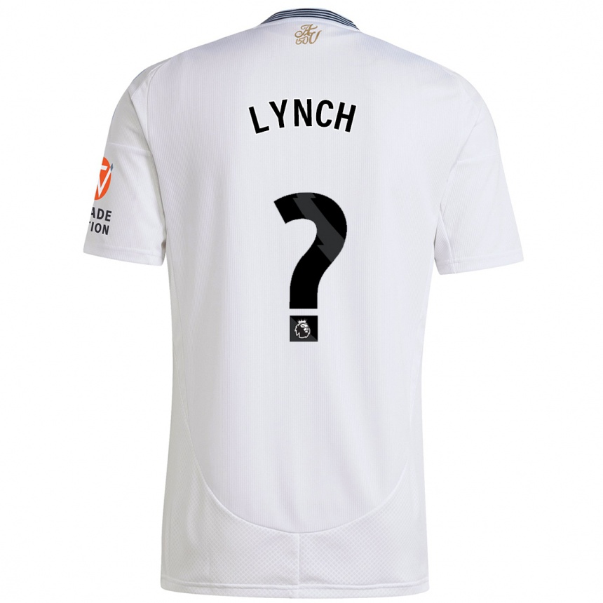 Vaikiškas Luka Lynch #0 Baltas Išvykos Marškinėliai 2024/25 T-Shirt