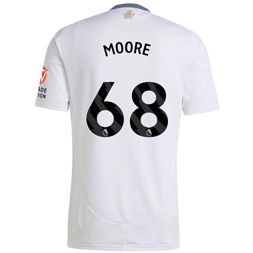 Vaikiškas Kobei Moore #68 Baltas Išvykos Marškinėliai 2024/25 T-Shirt