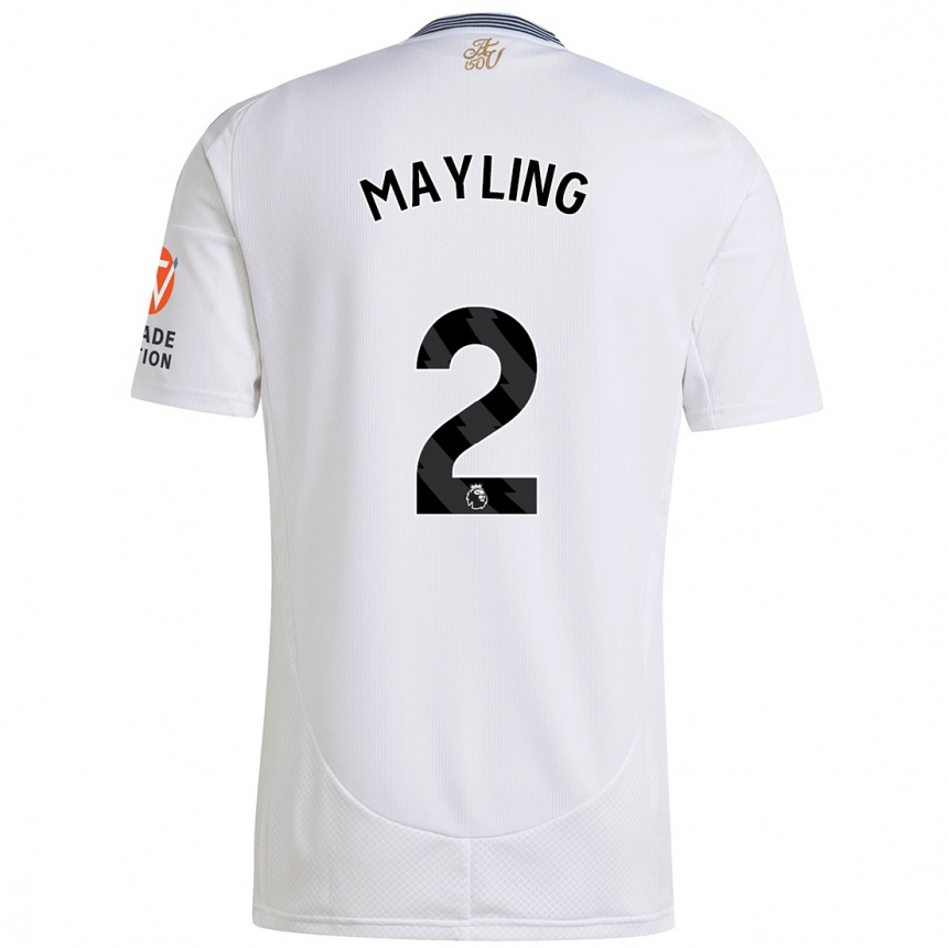 Vaikiškas Sarah Mayling #2 Baltas Išvykos Marškinėliai 2024/25 T-Shirt