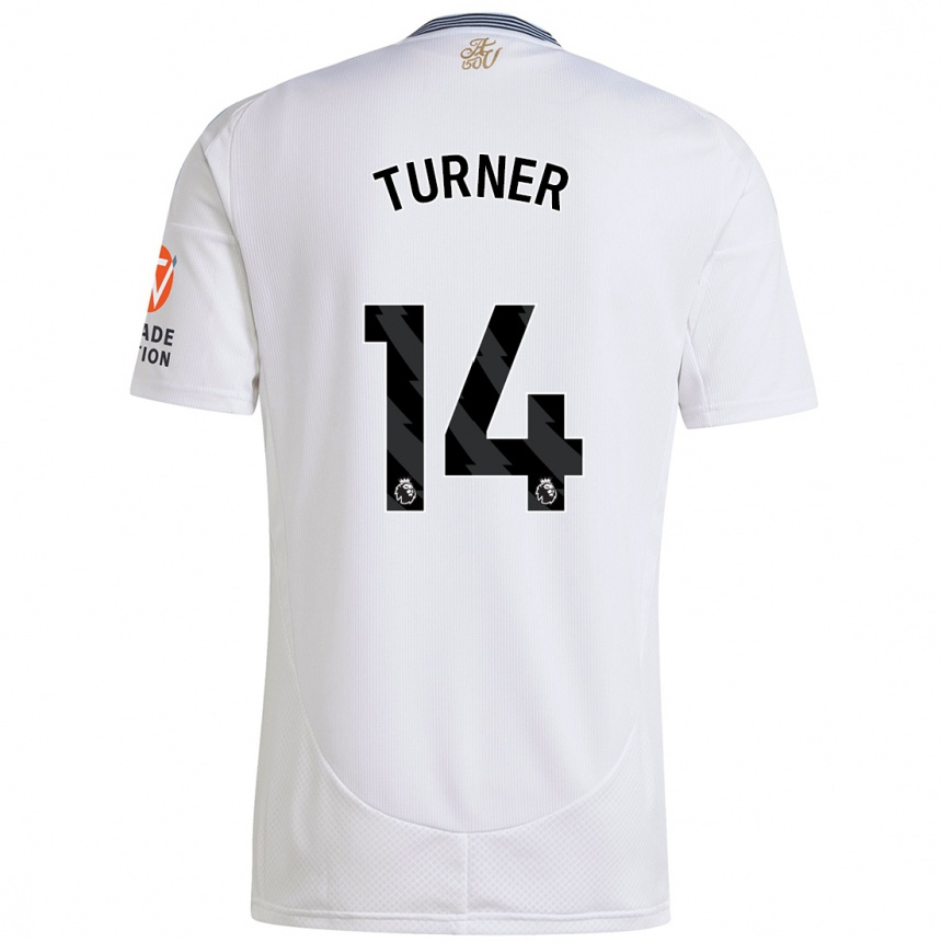 Vaikiškas Danielle Turner #14 Baltas Išvykos Marškinėliai 2024/25 T-Shirt