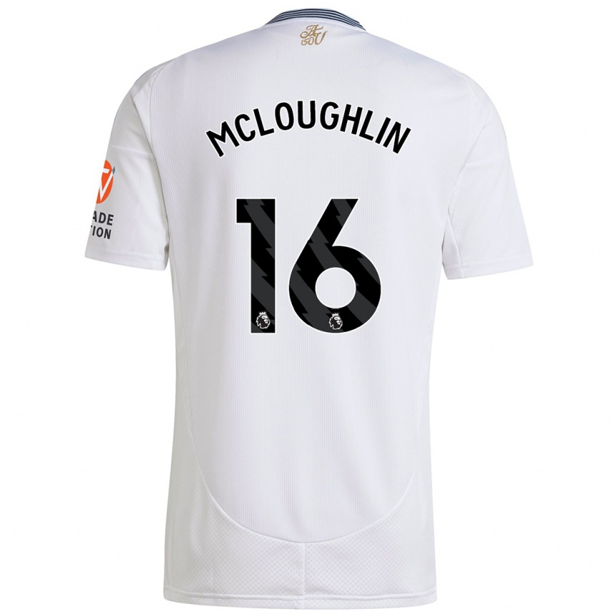 Vaikiškas Olivia Mcloughlin #16 Baltas Išvykos Marškinėliai 2024/25 T-Shirt