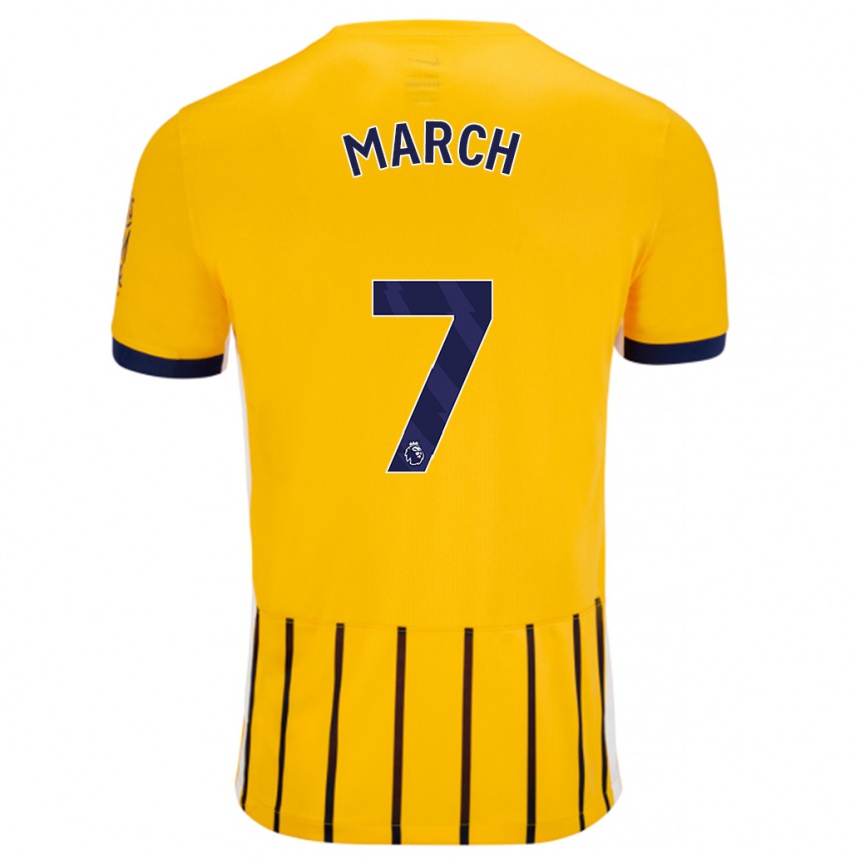 Vaikiškas Solly March #7 Aukso Mėlynos Spalvos Juostelės Išvykos Marškinėliai 2024/25 T-Shirt