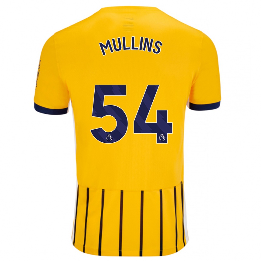 Vaikiškas Jamie Mullins #54 Aukso Mėlynos Spalvos Juostelės Išvykos Marškinėliai 2024/25 T-Shirt