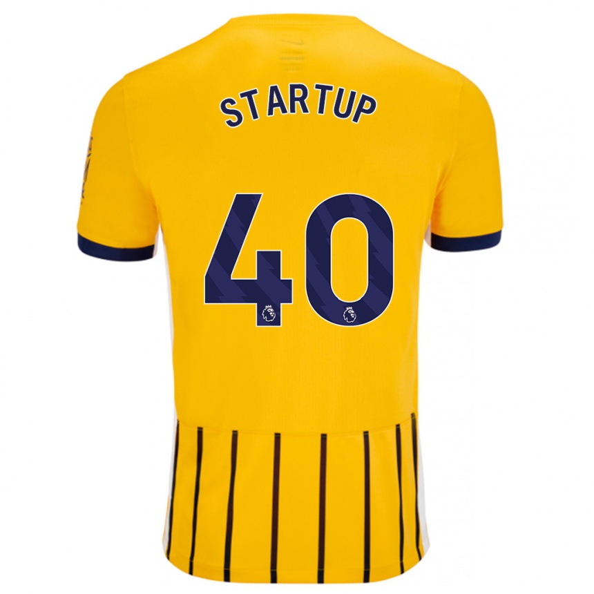 Vaikiškas Katie Startup #40 Aukso Mėlynos Spalvos Juostelės Išvykos Marškinėliai 2024/25 T-Shirt