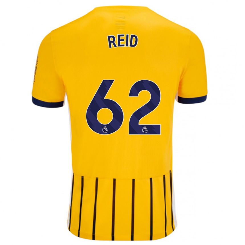 Vaikiškas Tommy Reid #62 Aukso Mėlynos Spalvos Juostelės Išvykos Marškinėliai 2024/25 T-Shirt