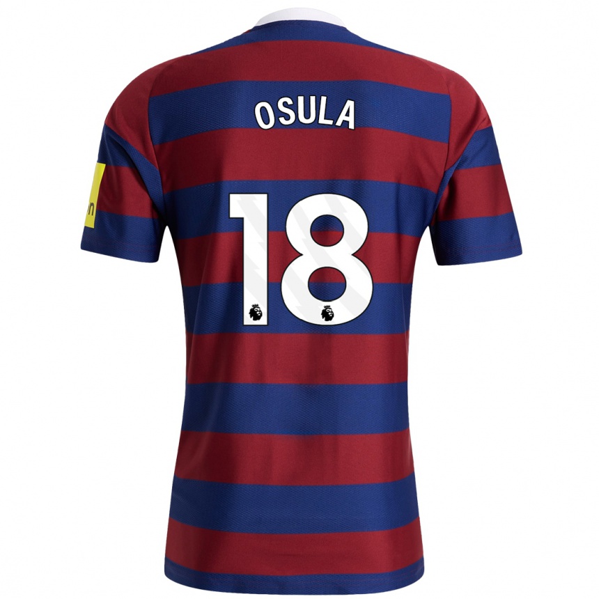 Vaikiškas William Osula #18 Bordo Tamsiai Mėlyna Išvykos Marškinėliai 2024/25 T-Shirt