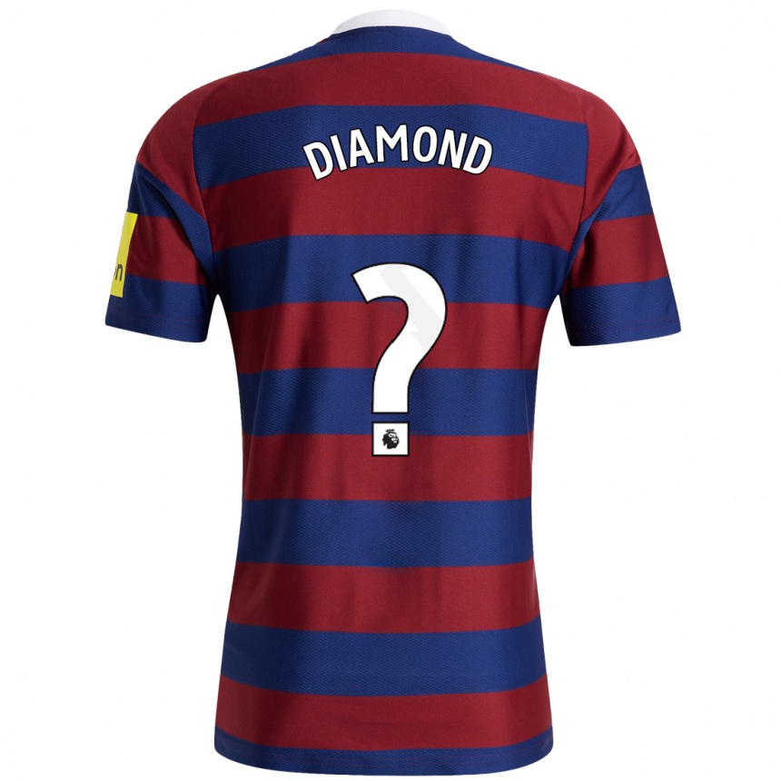 Vaikiškas James Diamond #0 Bordo Tamsiai Mėlyna Išvykos Marškinėliai 2024/25 T-Shirt