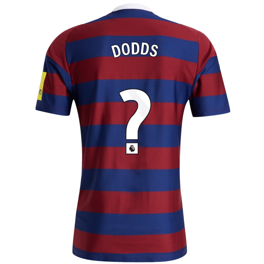 Vaikiškas Archie Dodds #0 Bordo Tamsiai Mėlyna Išvykos Marškinėliai 2024/25 T-Shirt