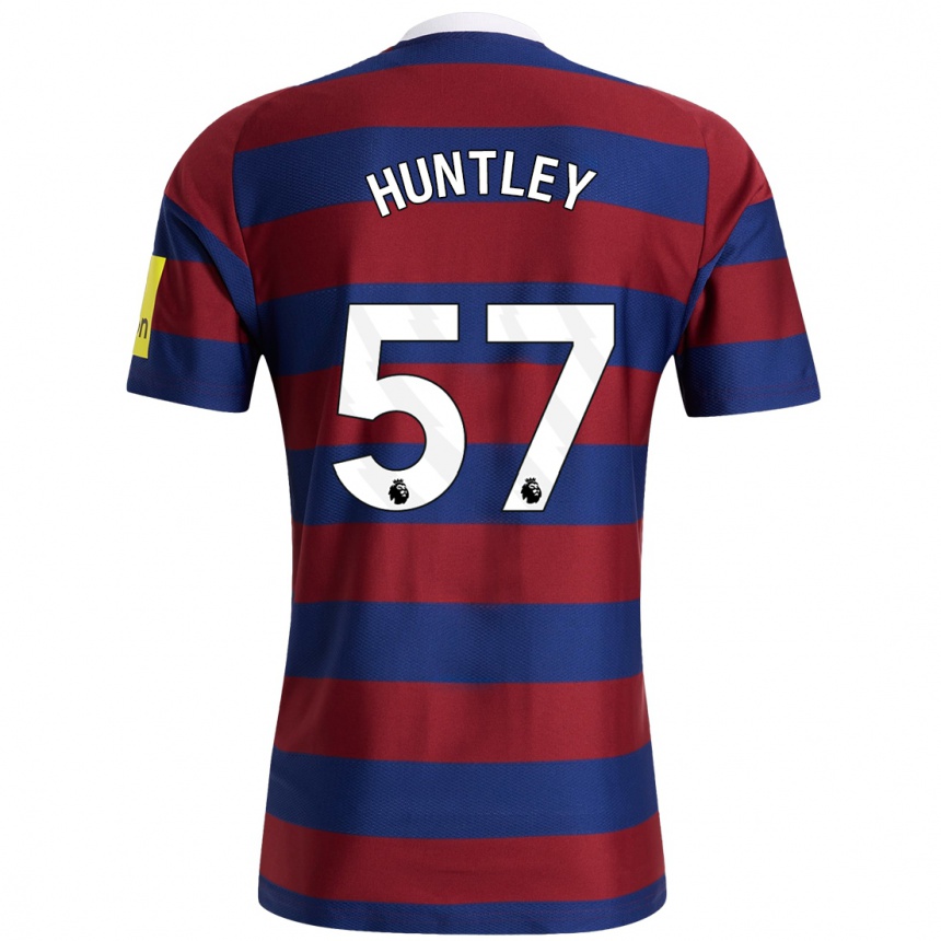 Vaikiškas James Huntley #57 Bordo Tamsiai Mėlyna Išvykos Marškinėliai 2024/25 T-Shirt