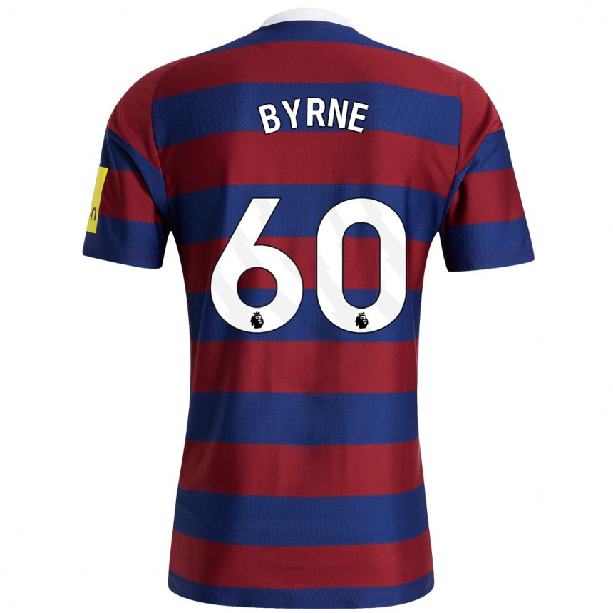 Vaikiškas Reece Byrne #60 Bordo Tamsiai Mėlyna Išvykos Marškinėliai 2024/25 T-Shirt