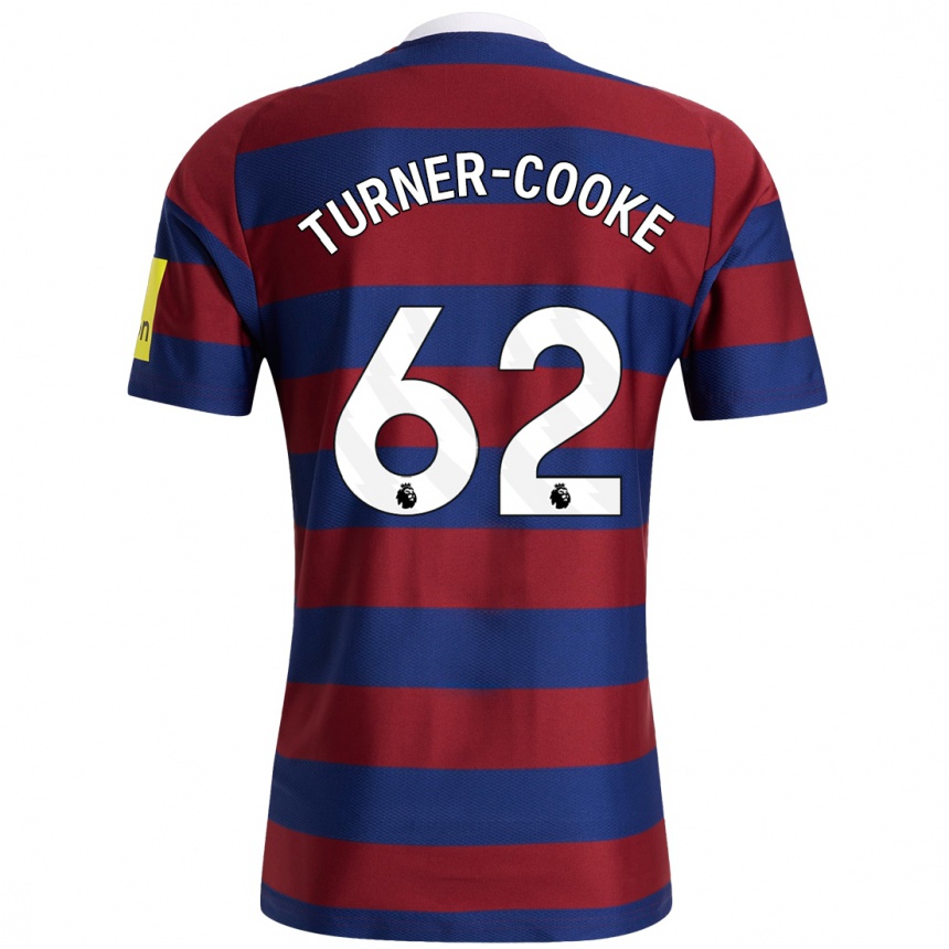 Vaikiškas Jay Turner-Cooke #62 Bordo Tamsiai Mėlyna Išvykos Marškinėliai 2024/25 T-Shirt