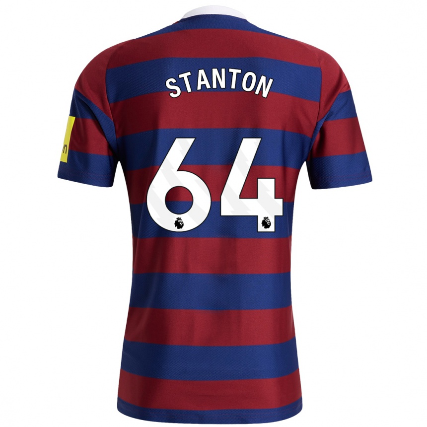 Vaikiškas Ellis Stanton #64 Bordo Tamsiai Mėlyna Išvykos Marškinėliai 2024/25 T-Shirt