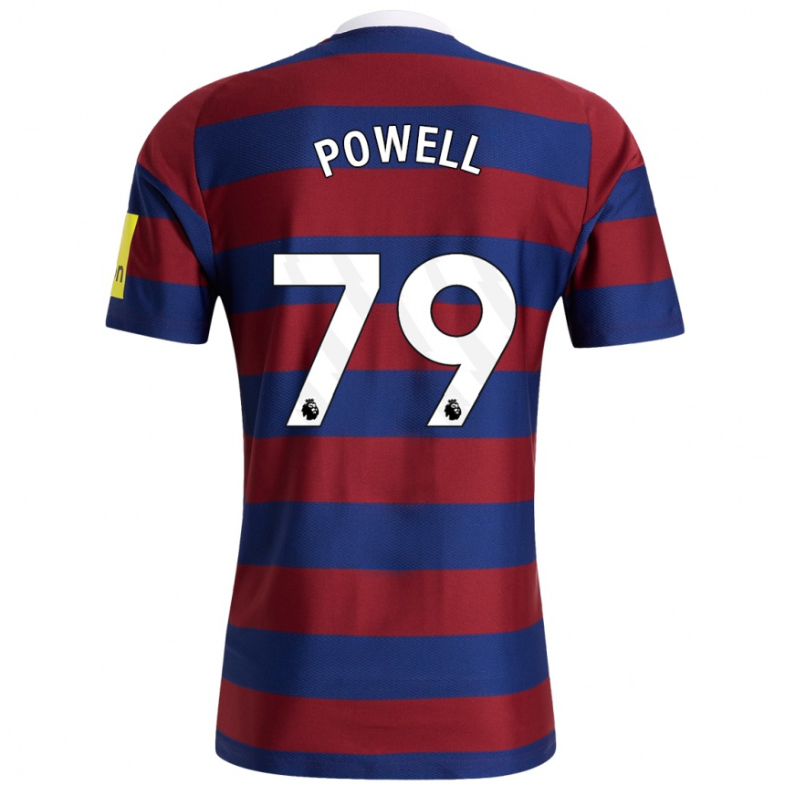 Vaikiškas Rory Powell #79 Bordo Tamsiai Mėlyna Išvykos Marškinėliai 2024/25 T-Shirt