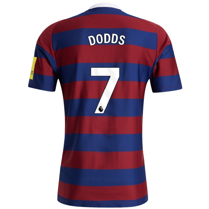 Vaikiškas Tyler Dodds #7 Bordo Tamsiai Mėlyna Išvykos Marškinėliai 2024/25 T-Shirt