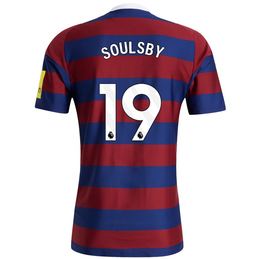 Vaikiškas Anna Soulsby #19 Bordo Tamsiai Mėlyna Išvykos Marškinėliai 2024/25 T-Shirt