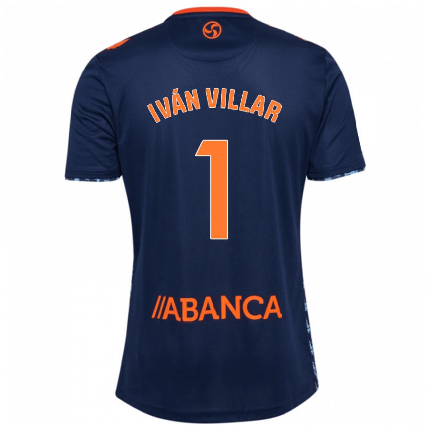 Vaikiškas Iván Villar #1 Tamsiai Mėlyna Išvykos Marškinėliai 2024/25 T-Shirt