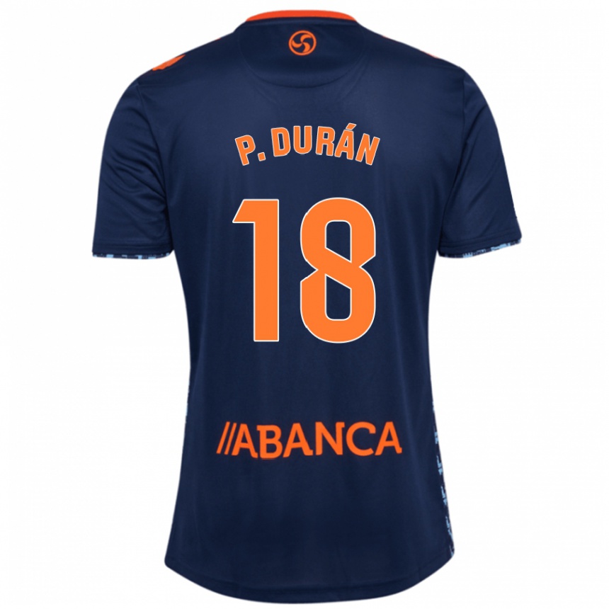 Vaikiškas Pablo Durán #18 Tamsiai Mėlyna Išvykos Marškinėliai 2024/25 T-Shirt