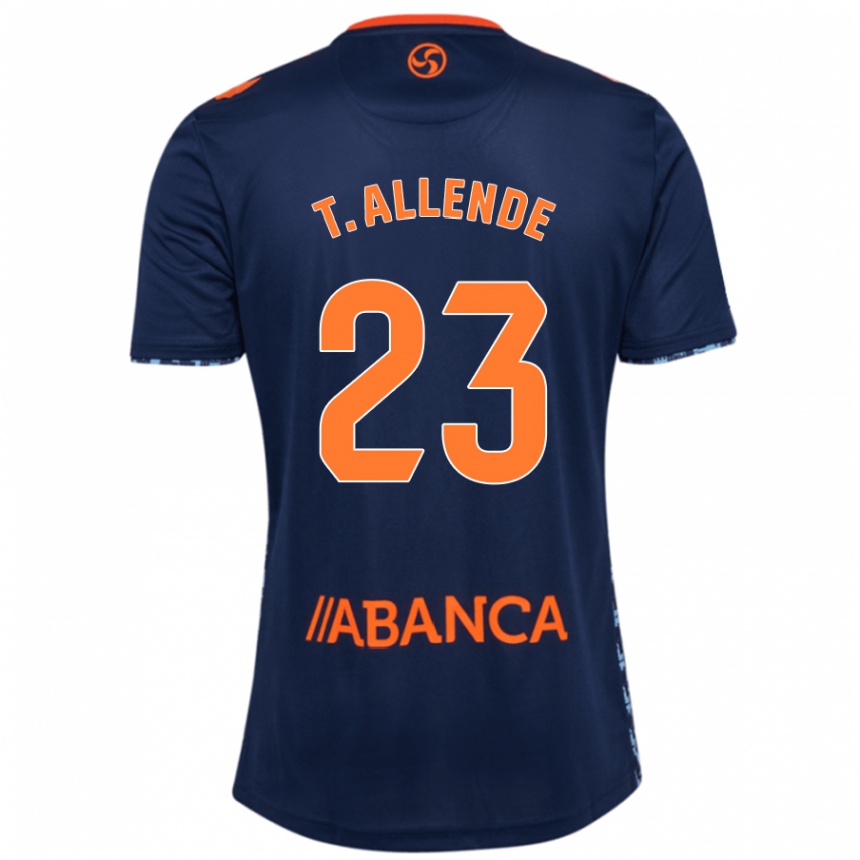 Vaikiškas Tadeo Allende #23 Tamsiai Mėlyna Išvykos Marškinėliai 2024/25 T-Shirt