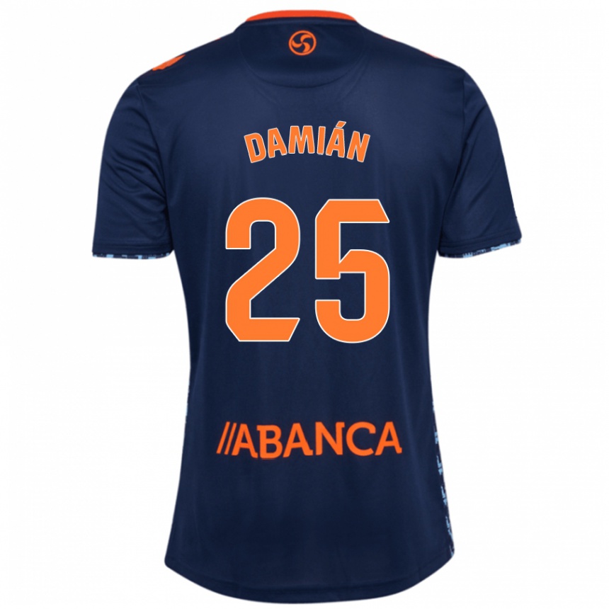 Vaikiškas Damián Rodríguez #25 Tamsiai Mėlyna Išvykos Marškinėliai 2024/25 T-Shirt