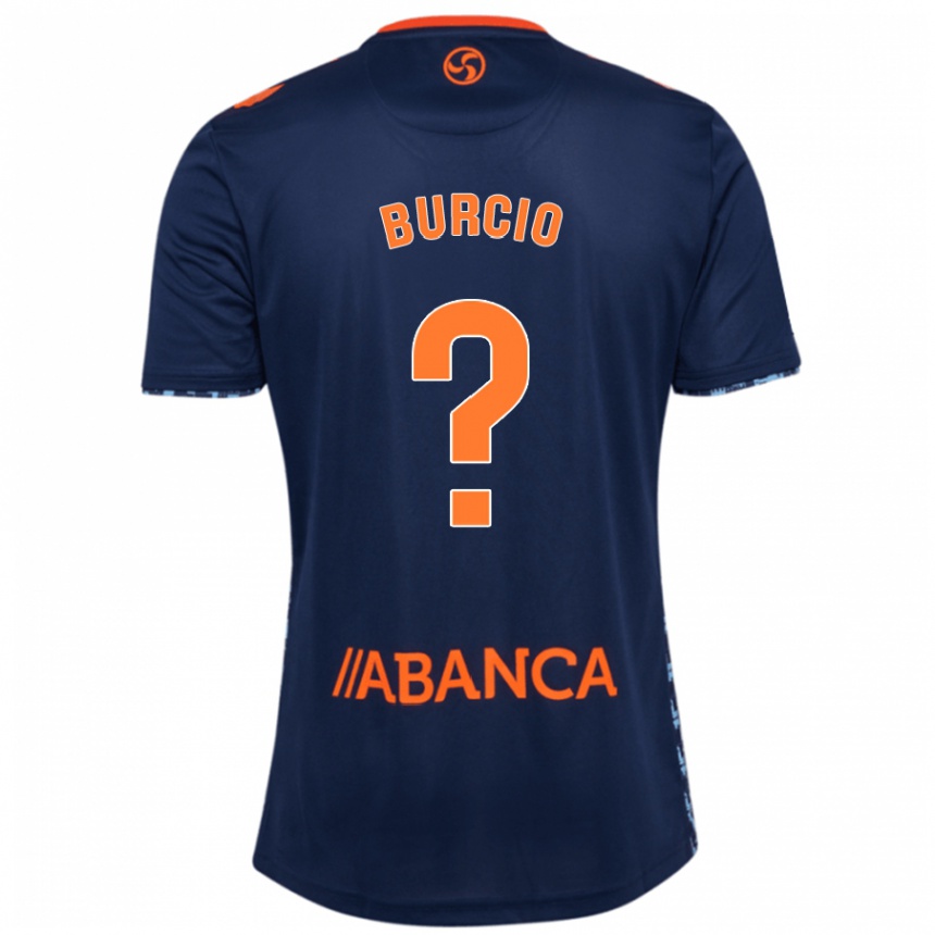 Vaikiškas Hugo Burcio #0 Tamsiai Mėlyna Išvykos Marškinėliai 2024/25 T-Shirt