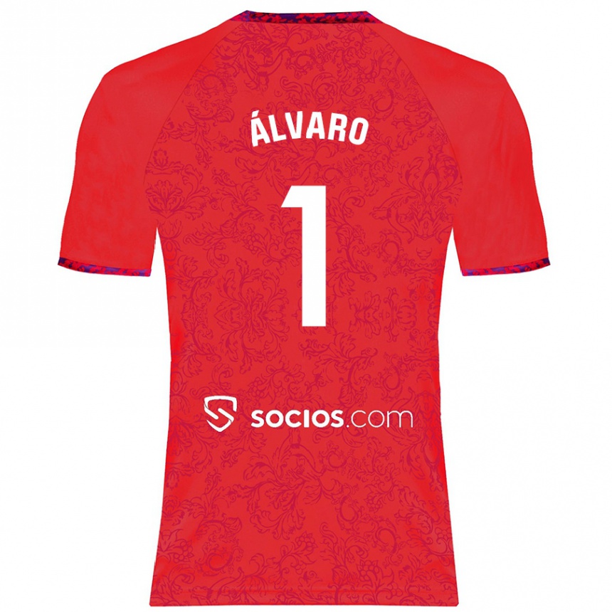 Vaikiškas Álvaro Fernández #1 Raudona Išvykos Marškinėliai 2024/25 T-Shirt