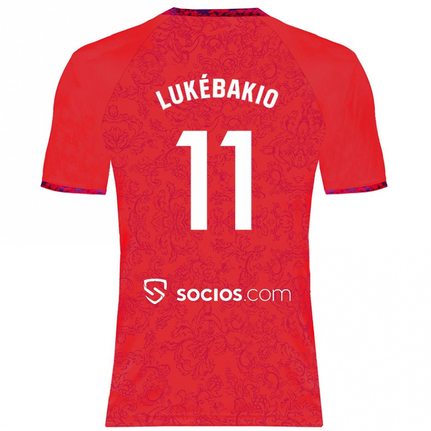 Vaikiškas Dodi Lukébakio #11 Raudona Išvykos Marškinėliai 2024/25 T-Shirt