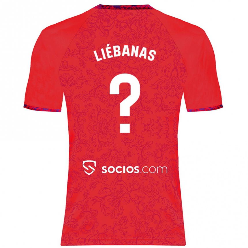 Vaikiškas José Manuel Liébanas #0 Raudona Išvykos Marškinėliai 2024/25 T-Shirt