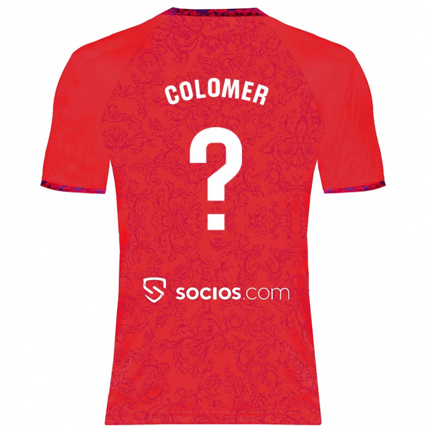 Vaikiškas Carlos Colomer #0 Raudona Išvykos Marškinėliai 2024/25 T-Shirt