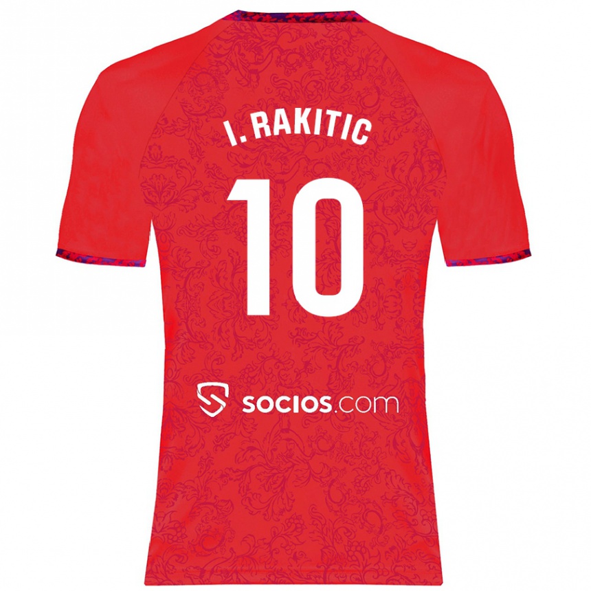 Vaikiškas Ivan Rakitic #10 Raudona Išvykos Marškinėliai 2024/25 T-Shirt