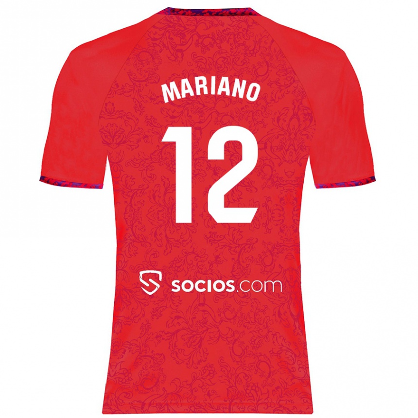 Vaikiškas Mariano Diaz #12 Raudona Išvykos Marškinėliai 2024/25 T-Shirt