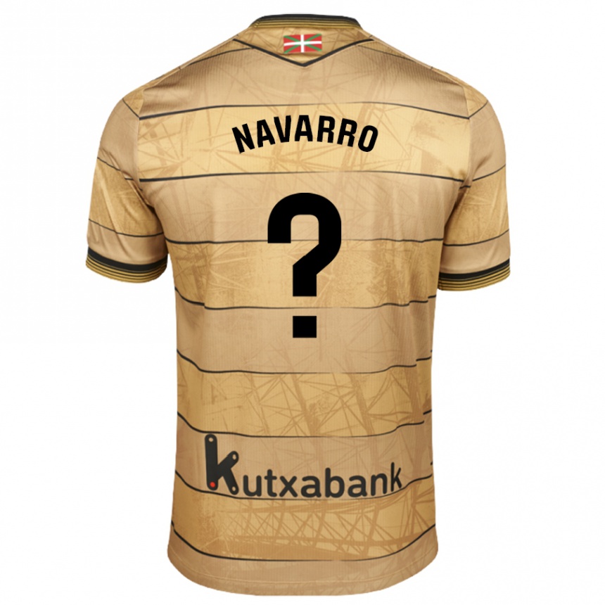 Vaikiškas Robert Navarro #0 Ruda Išvykos Marškinėliai 2024/25 T-Shirt