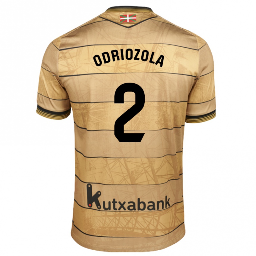 Vaikiškas Alvaro Odriozola #2 Ruda Išvykos Marškinėliai 2024/25 T-Shirt