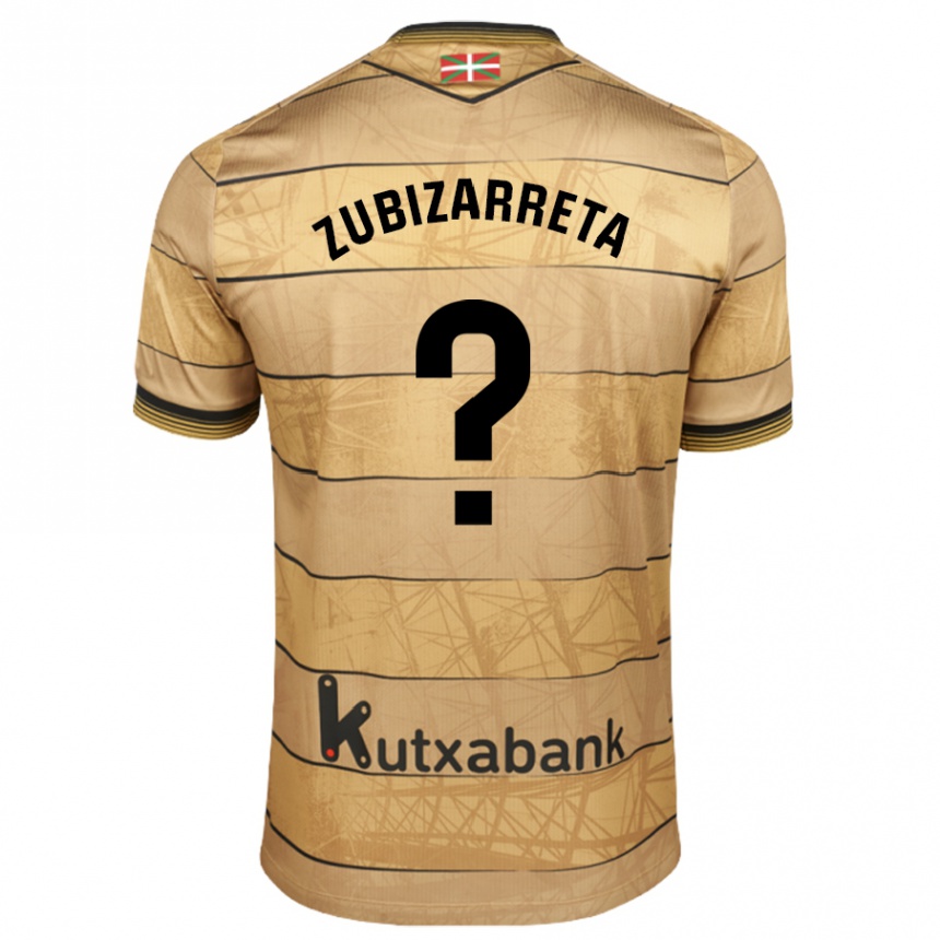 Vaikiškas Pablo Zubizarreta #0 Ruda Išvykos Marškinėliai 2024/25 T-Shirt