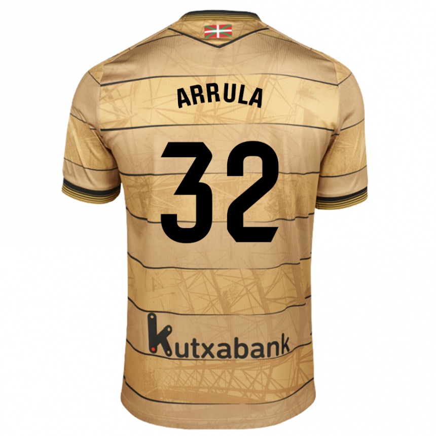 Vaikiškas Julia Arrula #32 Ruda Išvykos Marškinėliai 2024/25 T-Shirt