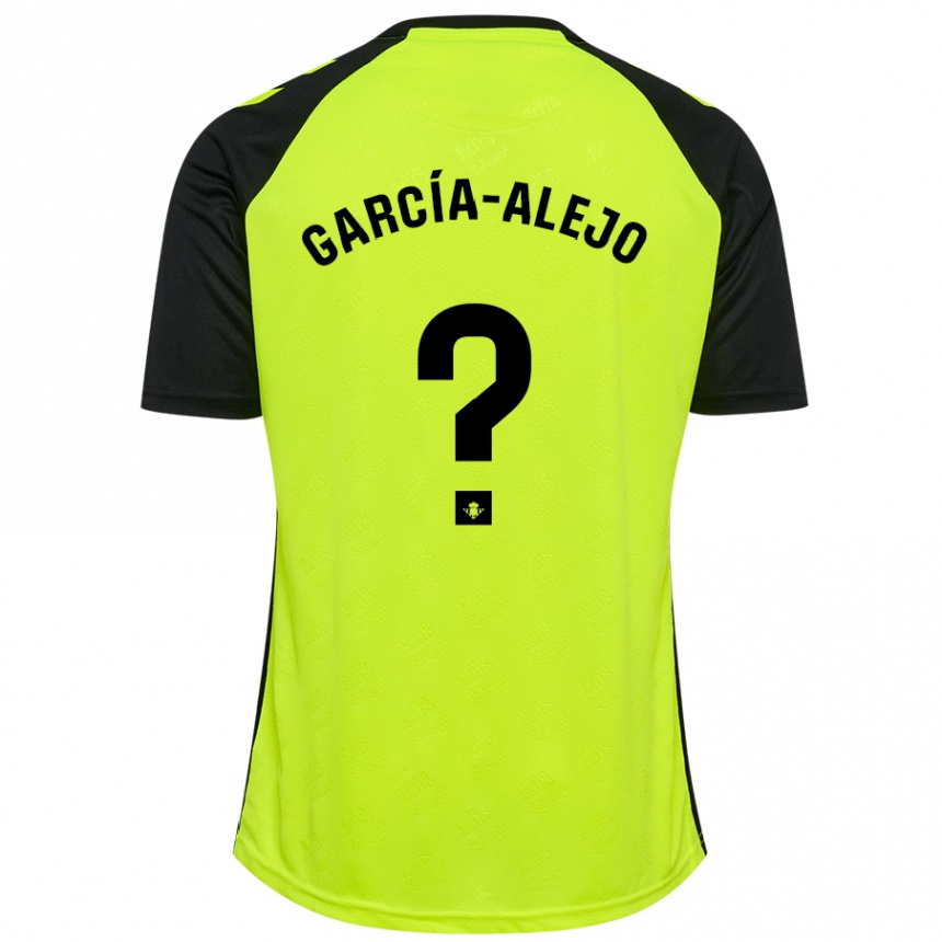 Vaikiškas Raúl García-Alejo #0 Fluorescencinė Geltona Juoda Išvykos Marškinėliai 2024/25 T-Shirt