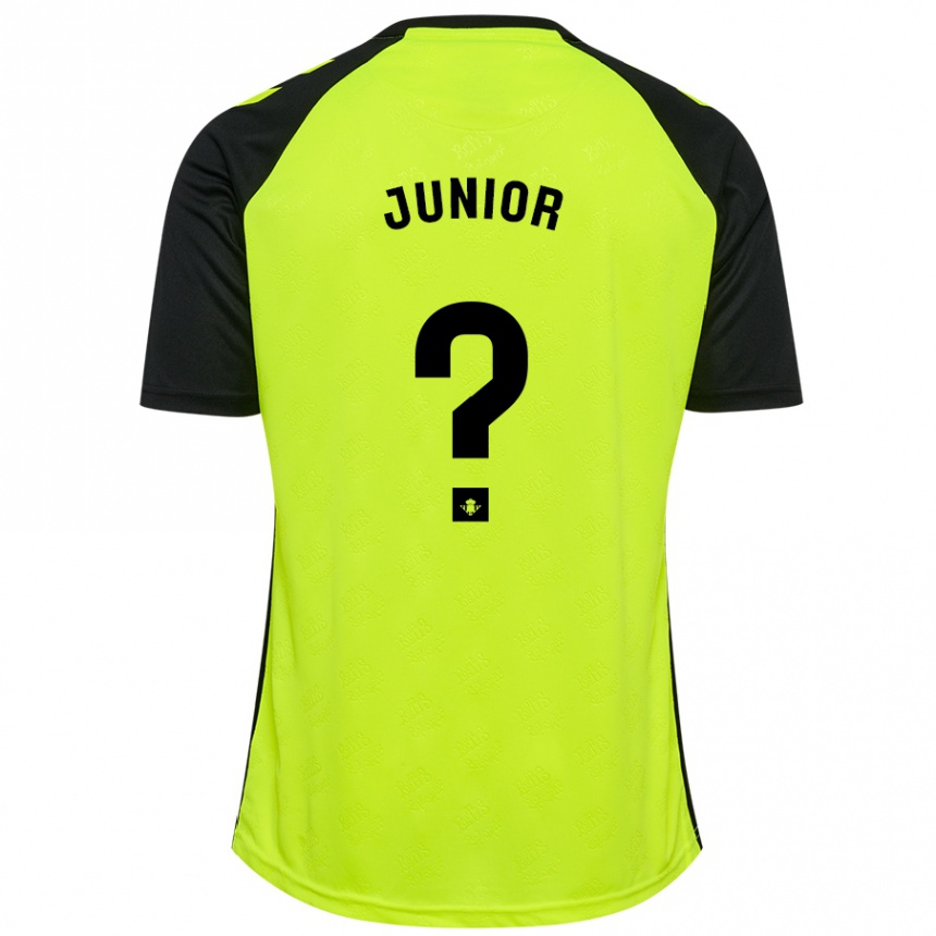 Vaikiškas Clute Junior #0 Fluorescencinė Geltona Juoda Išvykos Marškinėliai 2024/25 T-Shirt