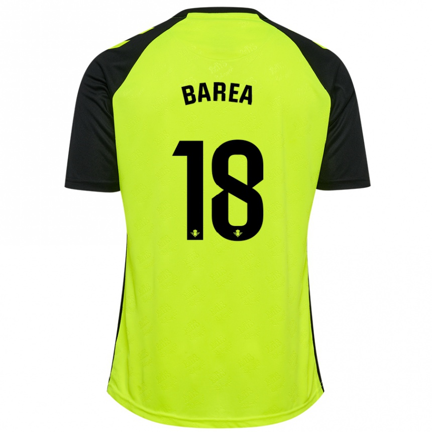 Vaikiškas Ismael Barea #18 Fluorescencinė Geltona Juoda Išvykos Marškinėliai 2024/25 T-Shirt