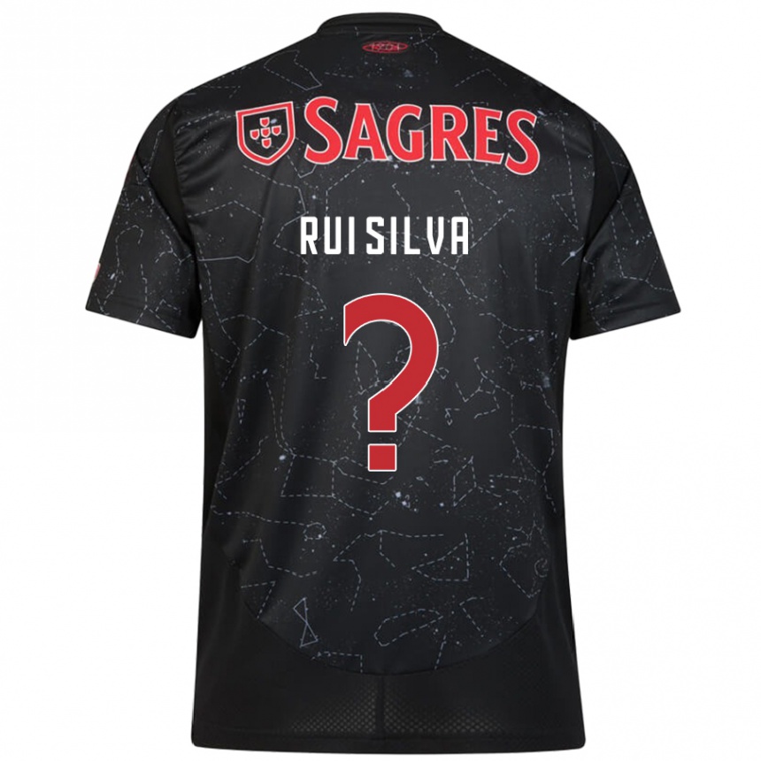 Vaikiškas Rui Silva #0 Juoda Raudona Išvykos Marškinėliai 2024/25 T-Shirt