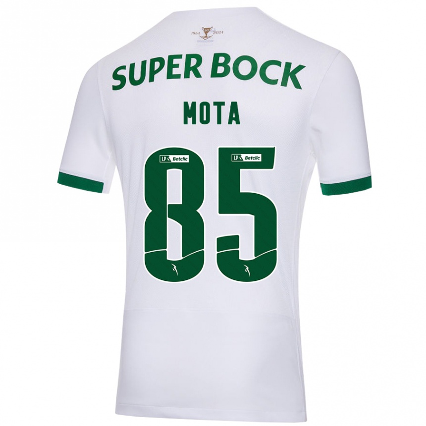 Vaikiškas Rafael Mota #85 Balta Žalia Išvykos Marškinėliai 2024/25 T-Shirt