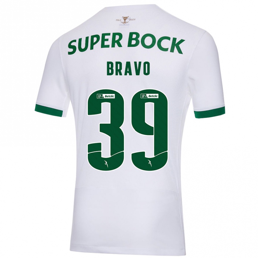 Vaikiškas Bravo #39 Balta Žalia Išvykos Marškinėliai 2024/25 T-Shirt